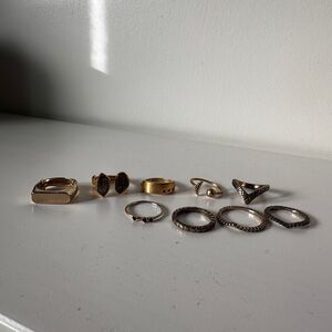 Madewell Gold and Silver Ring Collection